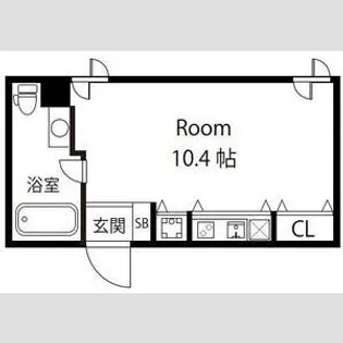 フローレス緑地公園【3階】の間取り