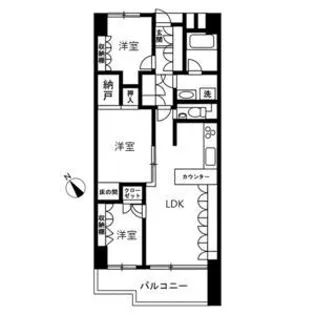 アイビハイツ南品川【9階】の間取り
