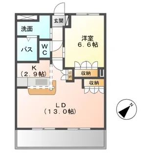 カームプレイス(CALM PLACE)【1階】の間取り