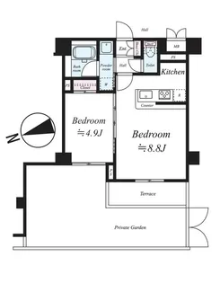 レヴィ亀戸【104号室号室】の間取り