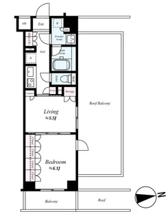 パレステージ光が丘ナチュラコート【311号室号室】の間取り