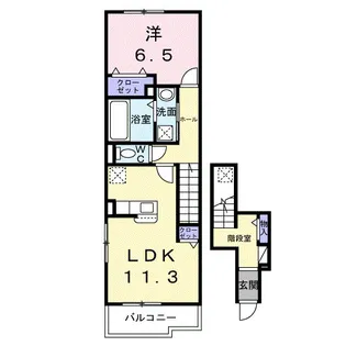 カトレヤ【2階】の間取り