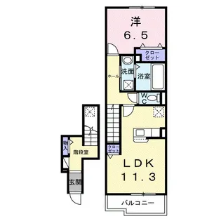カトレヤ【2階】の間取り