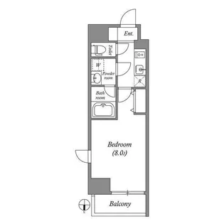 GENOVIA南千住Ⅲskygarden【4階】の間取り
