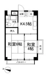 ヴィラセントラル【301号室】の間取り