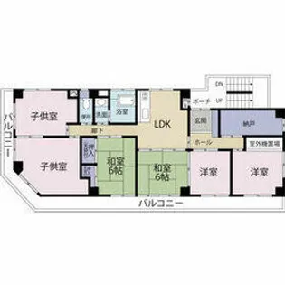荻野マンション【4階】の間取り