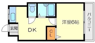 西淡路土井マンション【10階】の間取り