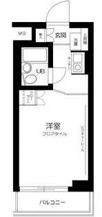 スカイコート蒲田第2【8階】の間取り