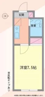 フェニックス三咲【402号室】の間取り