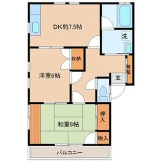 ファミリープラザE【1階】の間取り