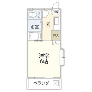 サンミッシェル【2階】の間取り