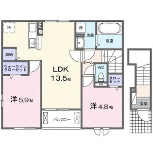 グラン ヴェール【2階】の間取り