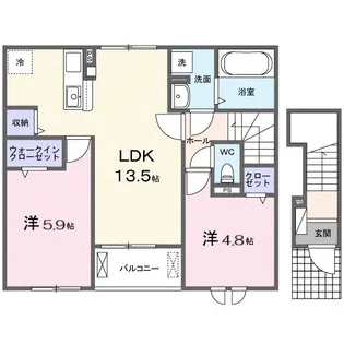 グラン ヴェール【2階】の間取り