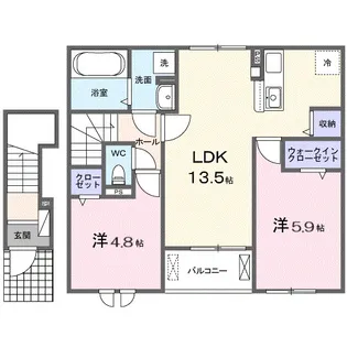 グラン ヴェール【2階】の間取り