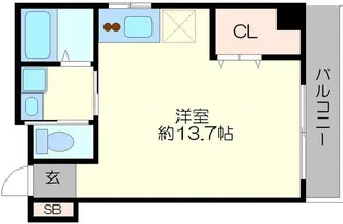 アーバン長堀ビル【1002号室】の間取り