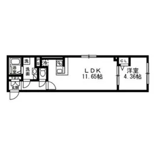 SOLASIA residence 武蔵小山【1階】の間取り