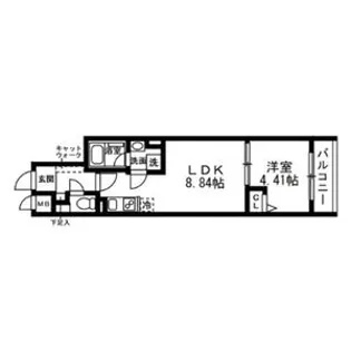 SOLASIA residence 武蔵小山【1階】の間取り
