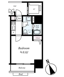 ステージファースト東日暮里【201号室号室】の間取り