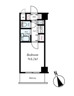 アクティブミレニアム江戸川橋【402号室号室】の間取り