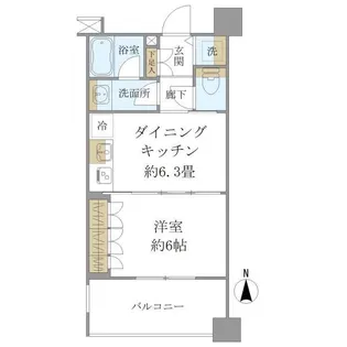 Brillia京都五条【1階】の間取り