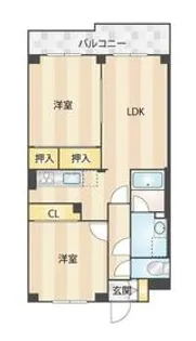パレ洗足池【3階】の間取り