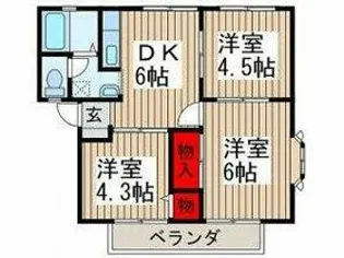 メルベーユABC【1階】の間取り