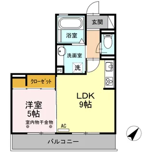 エターナル草薙【2階】の間取り