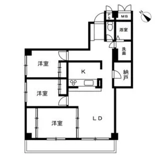 SOLASIA residence 南浦和【2階】の間取り