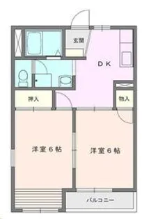 ランドマーク市原【2階】の間取り