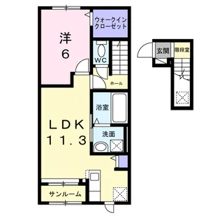エムアンドエフ【2階】の間取り
