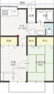 花井ガーデン【202号室】の間取り