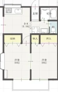 花井ガーデン【203号室】の間取り