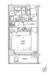 L−Flat田町【9階】の間取り