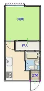 長野ハイツ【202号室】の間取り