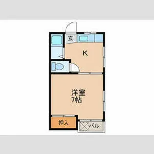 シマハイツ【2階】の間取り