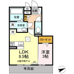 グランドネーフルときわ【1階】の間取り