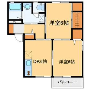 ミレニアム【202号室】の間取り