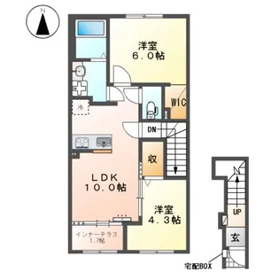 仮)加須市久下スターテラスⅡ【2階】の間取り