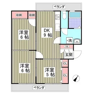 ホワイトヒルマンション【3階】の間取り