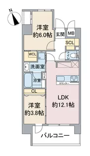Casa Via【2階】の間取り