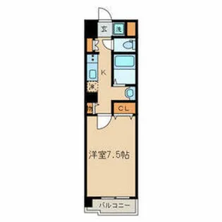 コンフォートM多摩川【6階】の間取り