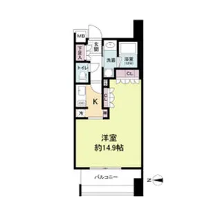 アビティ江坂【3階】の間取り