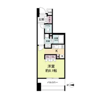 アビティ江坂【4階】の間取り