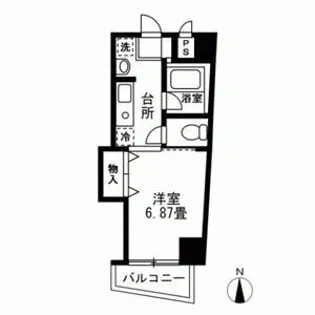 ジュネス白金【101号室】の間取り
