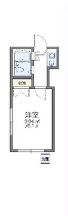 レオパレス八幡新田第1【105号室】の間取り