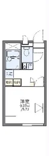 レオパレス山信【202号室】の間取り