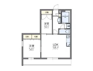 レオパレスはなみずき壱番館【2階】の間取り