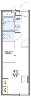 レオパレスニューロード【104号室】の間取り