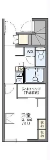 レオパレスサン秋竹【104号室】の間取り