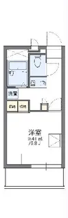 レオパレスMARUTAKA【104号室】の間取り